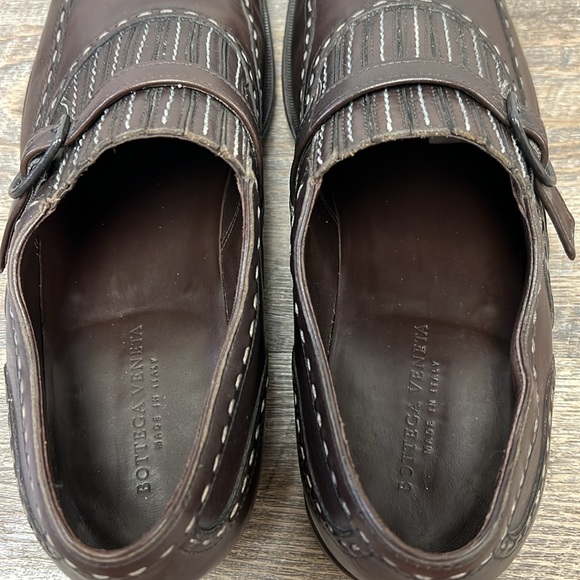 Bottega Veneta Men’s Wing Tip Single Monk Strap Loafers-Made in Italy Size 43/10 - Picture 5 of 11